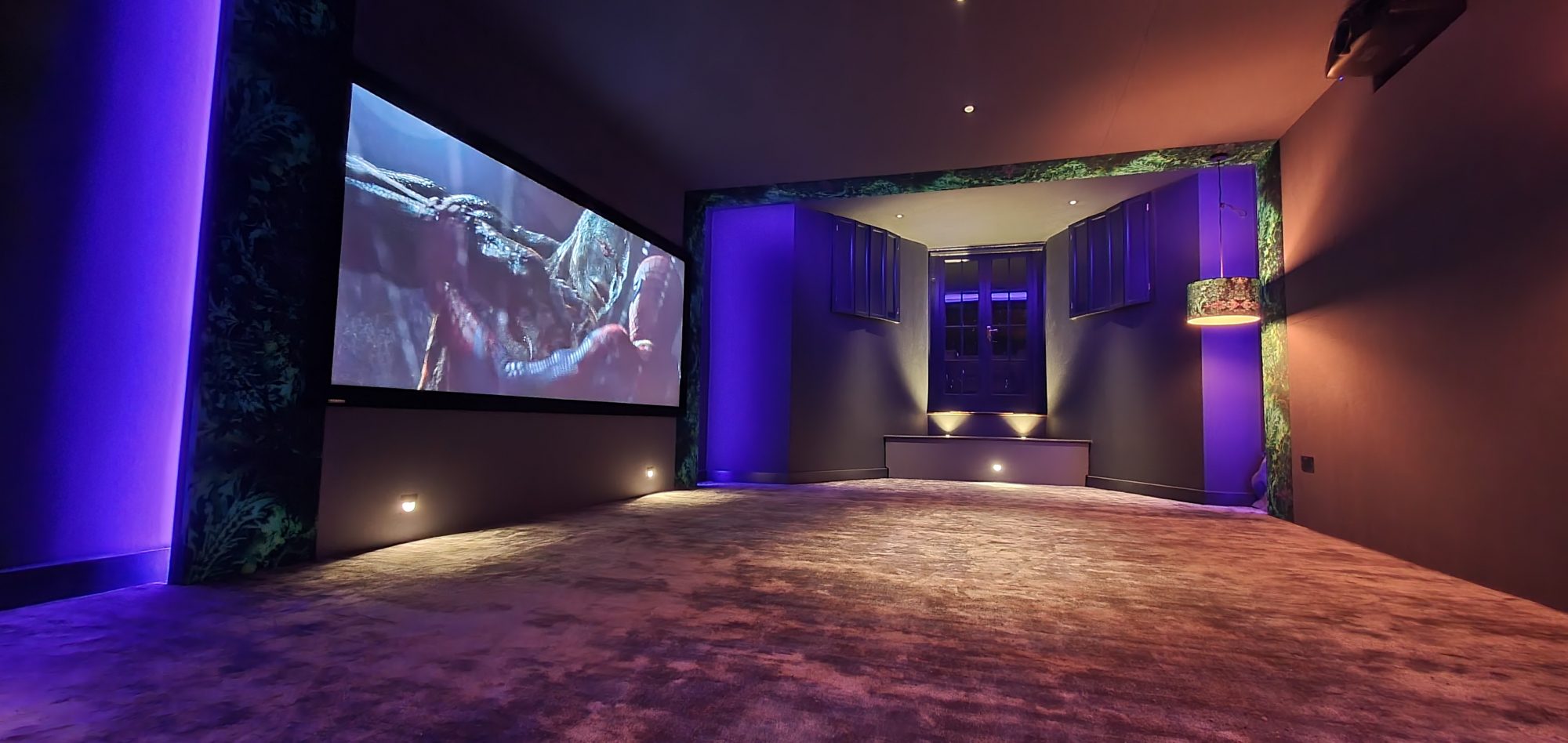 bespoke smart home cinema and lighting installation in Bath