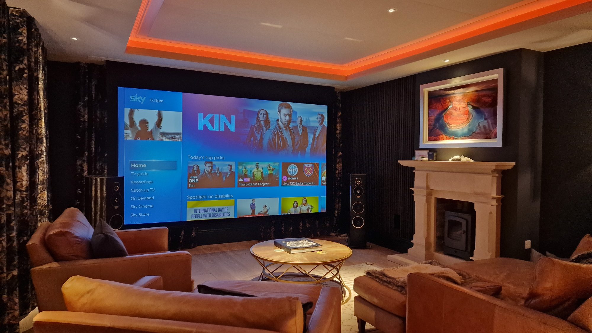 custom-designed home cinema solutions with automation